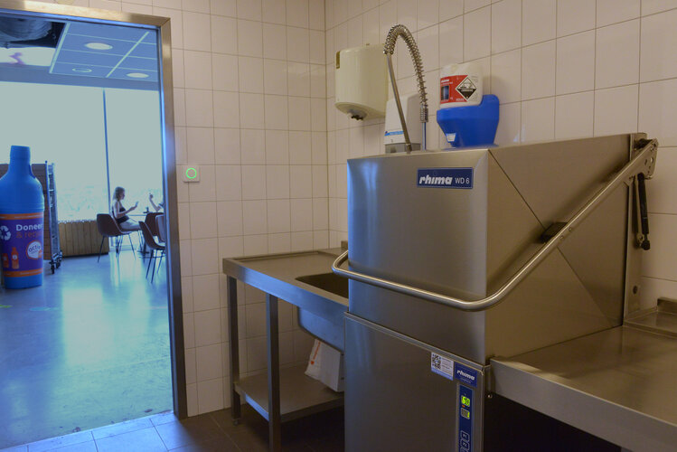 Afwaskeuken museumrestaurant